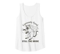 Womens Currently Feral Still The Bride Bachelorette Cat Tank Top