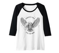 Womens Currently Feral Still The Bride Bachelorette Owl Raglan Baseball Tee
