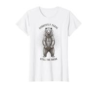 Womens Currently Feral Still The Bride Bear Bachelorette T-Shirt