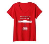Womens Curse of Oak Island Treasure Chest Season 6 Mystery Tshirt V-Neck T-Shirt