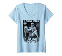 Womens Cursed Romance Vol. 1 - Vintage Mummy Horror Love Story V-Neck T-Shirt