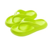 Women's Cushioned Platform Slippers Unisex Comfort Slides Slippers Spring Summer and Autumn Thick Flip Flops Casual Holiday Beach (Green, 5)