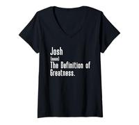 Womens Custom For Josh - Funny Shirt With The Name Josh V-Neck T-Shirt