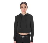WOMEN'S CUT OUT HOODED SWEATSHIRT