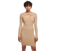 Women's cut-out sweater dress Urban Classics Beige L