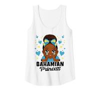 Womens Cute Bahamian Princess Girl Roots Bahamas Flag Heritage Tank Top