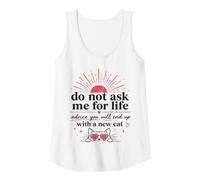 Womens Cute Cat Lover Advice Humor New Cat Quote Vibe Tank Top