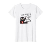 Womens Cute Cat with a Coffee Cup in Paw,No Toloerance for Nonsense T-Shirt