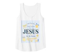 Womens Cute Christian Faith Humor Jesus Makes Lemonade Quote Tank Top
