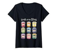 Women's Cute Fruit of The Spirit for Women V-Neck T-Shirt
