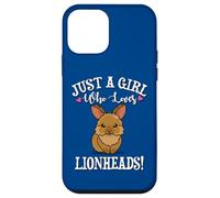 Womens Cute Funny Girl Who Loves Lionhead Rabbits Lover Case for iPhone 12 mini
