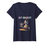 Womens Cute Got Quarks? Squad Crew Teacher Think Stud STEAM V-Neck T-Shirt