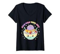 Womens Cute Halo-Halo Filipino Dessert Pinay Pinoy V-Neck T-Shirt