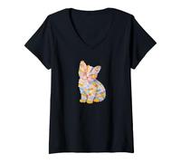 Women's Cute Kitten Looking to Be Adopted V-Neck T-Shirt