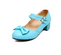 Women's Cute Lolita Shoes Sweet Mid Heel Mary Jane Shoes Purple Bow Matching Student Shoes Girls Daily Wear Dress Shoes Dating Shopping Anime Shoes