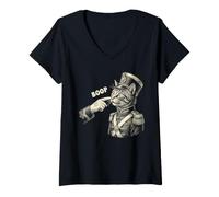 Women's Cute Marching Band V-Neck T-Shirt