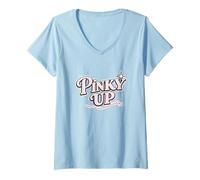 Women's Cute Pinks gnarlys era, Cute Pinks Collage-Style Pinky pop V-Neck T-Shirt