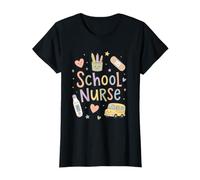 Womens Cute School Nurse Back to School Health Office T-Shirt