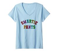 Womens Cute Smartie Pants Smarty Alumni Kids School Rockstar V-Neck T-Shirt