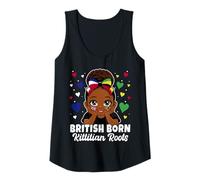 Womens Cute St Kitts Girl Heritage British Born Kittitian Roots Tank Top