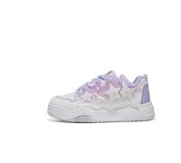Womens Cute Star Platform Trainers Lightweight Comfort Walking Shoes Y2K Breathable Fashion Sneakers White Purple 6