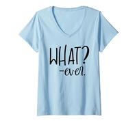 Women's Cute Whatever Shirt for Women,What Shirts that Say What Ever V-Neck T-Shirt