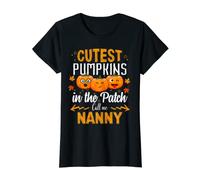 Womens Cutest Pumpkin In The Patch Call Me Nanny Halloween T-Shirt