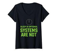 Women's Cyber Security Cybersecurity Ethical Hacker IT Security V-Neck T-Shirt