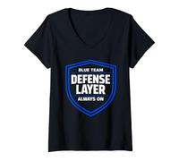Women's Cyber Security Cybersecurity Ethical Hacker IT Security V-Neck T-Shirt