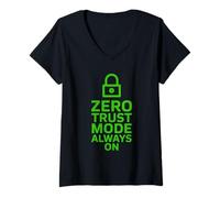 Women's Cyber Security Cybersecurity Ethical Hacker IT Security V-Neck T-Shirt