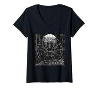 Womens CYBERPUNK HELLRAISER V-Neck T-Shirt