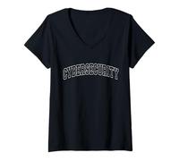 Womens Cybersecurity Varsity College University School Campus V-Neck T-Shirt