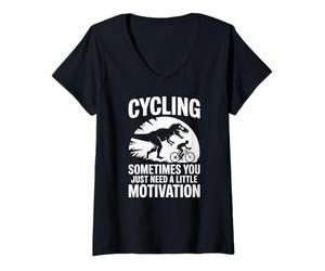 Women's Cycling Sometimes You Just Need A Little Motivation V-Neck T-Shirt
