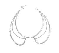 Women's d Plated Body Chain Waist Belt - Multilayer Chain Tassel for Beach Body Jewelry
