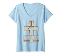 Womens Da Pope Tshirt Chicago Pope Leo XIV Provost American USA V-Neck T-Shirt