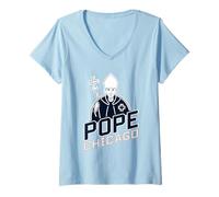 Womens Da Pope Tshirt Chicago Pope Leo XIV Provost American USA V-Neck T-Shirt