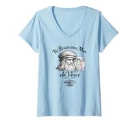 Women's Da Vinci The Renaissance Man V-Neck T-Shirt
