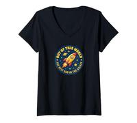 Women's Dad Birthday from Daughter Son Retro Father's Day New Baby V-Neck T-Shirt