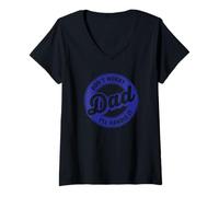 Women's Dad Dont Worry Ill Handle It Funny Dad Gift Fathers Day V-Neck T-Shirt