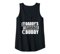 Womens Daddy's Garage Buddy Car Lover Mechanic Garage Car Guy Tank Top