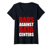 Women's Dads Against Data Centers Save Our Water Save Our Land V-Neck T-Shirt