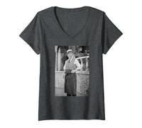 Womens Dad's Army Corporal Jones Clive Dunn Lance V-Neck T-Shirt