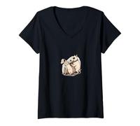 Womens Dalmatian Tattoo - Funny Spot Artist Dog Meme V-Neck T-Shirt