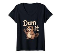 Women's Dam It V-Neck T-Shirt