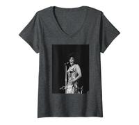 Womens Dame Shirley Bassey Diamonds are Forever Singer V-Neck T-Shirt