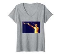 Womens Damon Albarn The Great Escape Era Blur Live Newcastle 1995 V-Neck T-Shirt