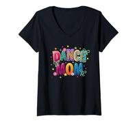 Women's Dance Mom Life Dance Mama Ballet Dancing Dancer Women V-Neck T-Shirt