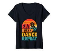 Women's Dance Salsa Lover Dancer Latin Dancing V-Neck T-Shirt