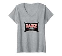 Women's Dance Tempo Keeper, Cute Grandma Mom of a Dancer V-Neck T-Shirt