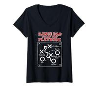 Women's DanceDad Playbook Dance Comp Dad Competition Father's Day V-Neck T-Shirt
